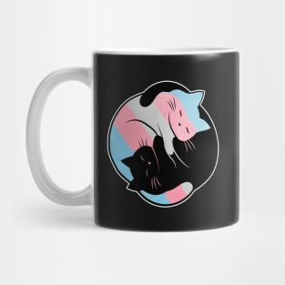 Transgender Yin Yang Cat Mug